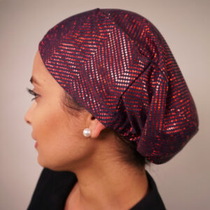 GORRO CLINICO. ESTAMPADO BURDEO - ART. 400-47