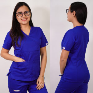 DELANTAL MUJER ALGODÓN. AZUL REY - ART. ALG-2309-2
