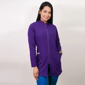 BATA MUJER TELA ANTIFLUIDOS. MORADO - ART. BC-4